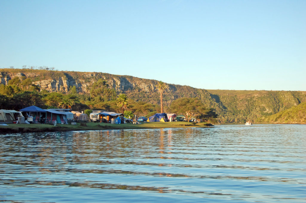 camping at the river